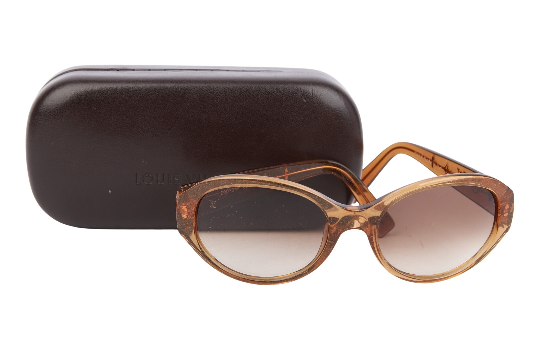 Louis Vuitton Sonnenbrille "Z0032W" Braun Glitzer