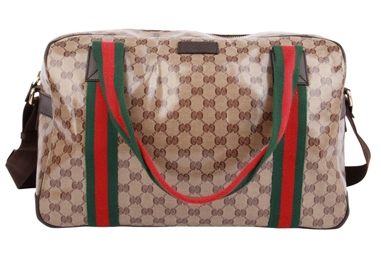 Gucci GG Supreme Canvas Duffle Bag Beige