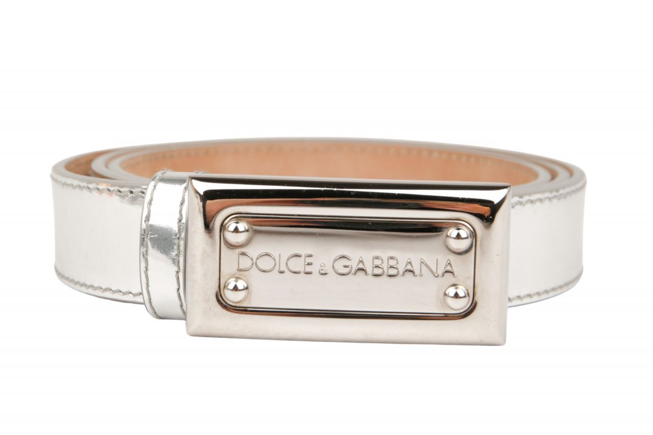 Dolce & Gabbana Gürtel Silber Metallic