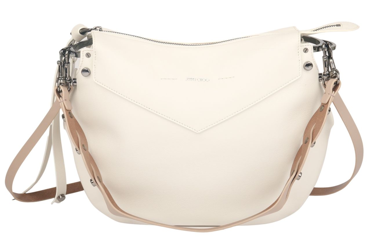 Jimmy Choo Artie Schultertasche Creme