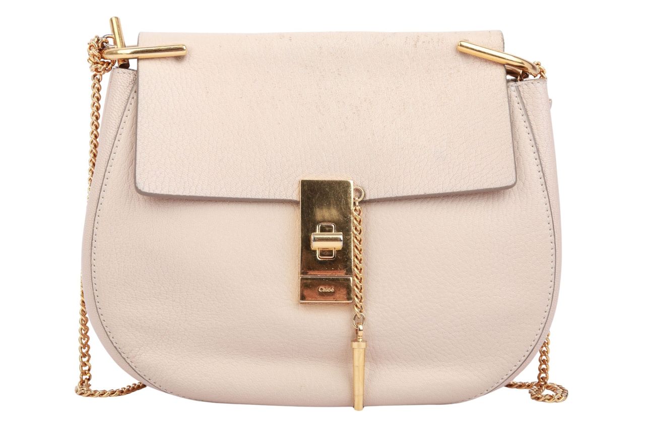 Chloé Drew Shoulder Bag Beige