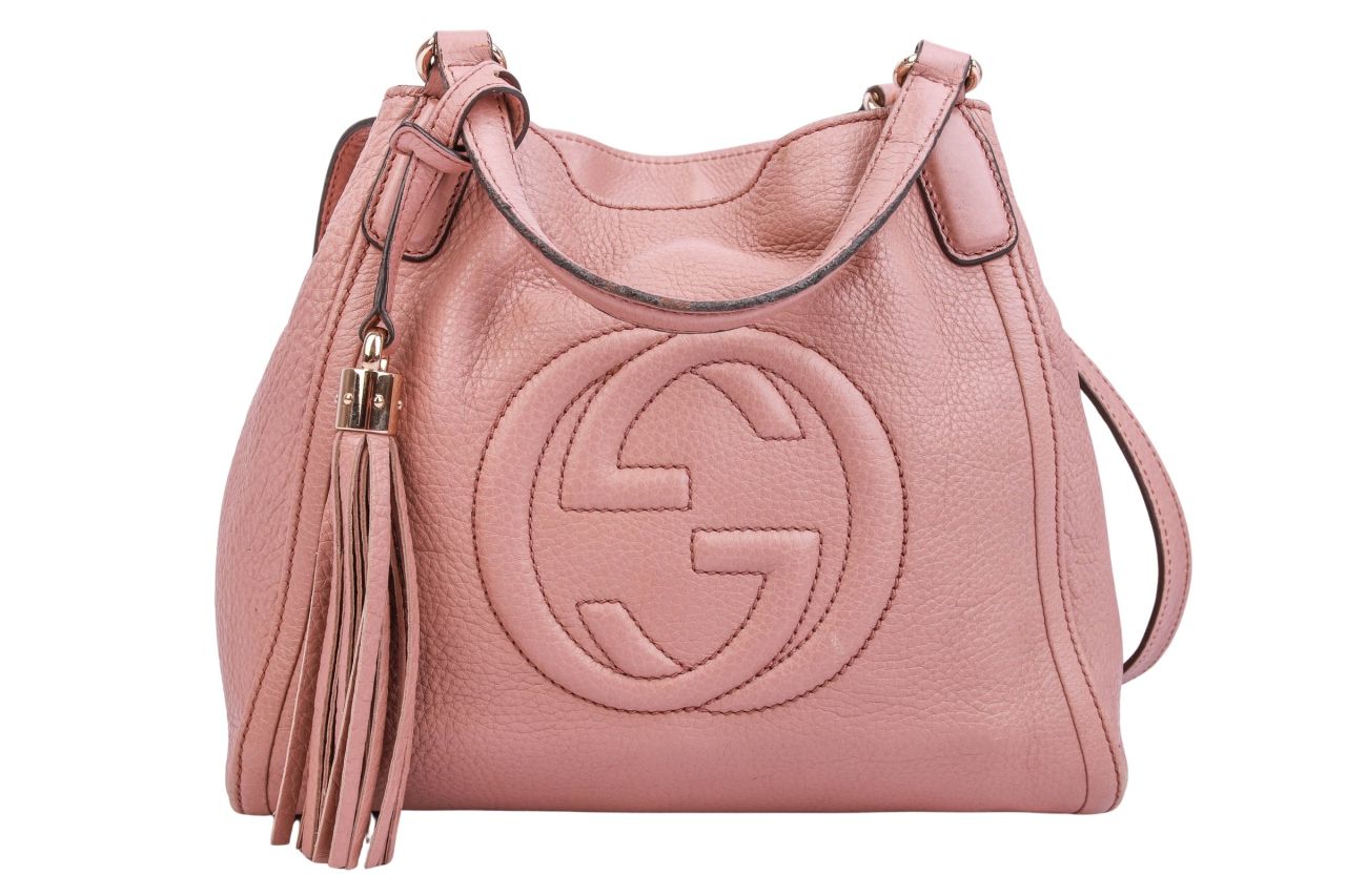 Gucci Soho Shopper Leder Rosé Small