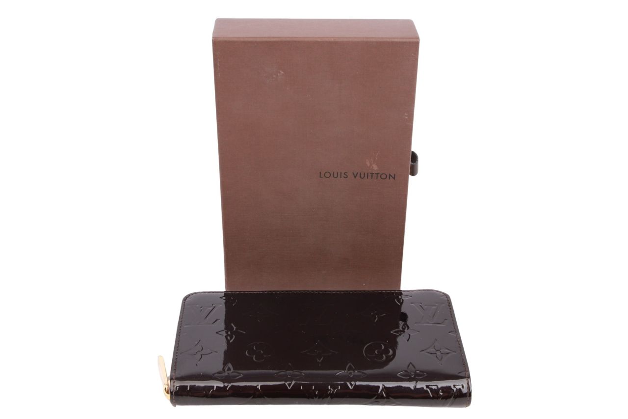 Louis Vuitton Zippy Portemonnaie Monogram Vernis Amarante