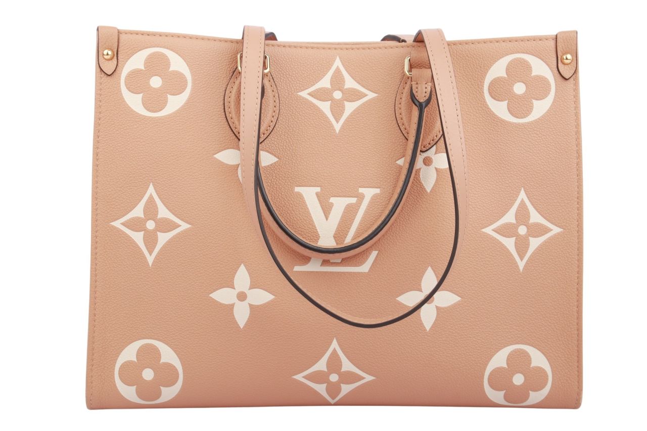 Louis Vuitton Onthego MM Monogram Empreinte Hellbraun
