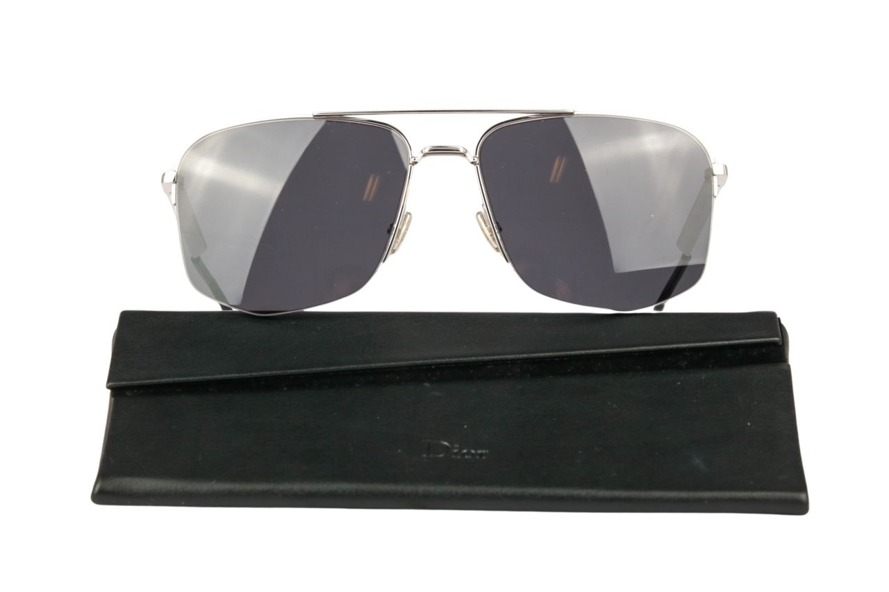Dior Sonnenbrille Silber / Schwarz