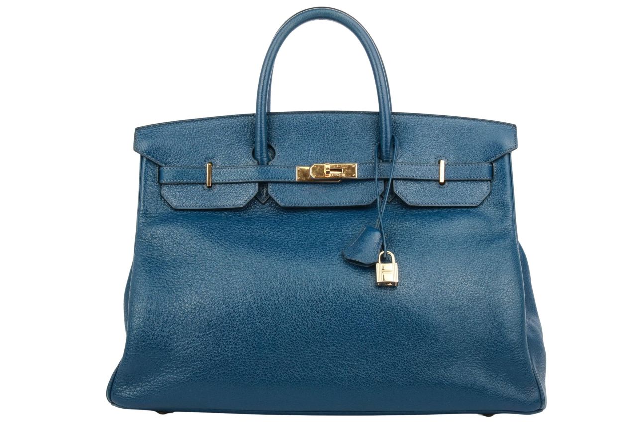 Hermès Birkin 40 Bleu de France Buffel Togo