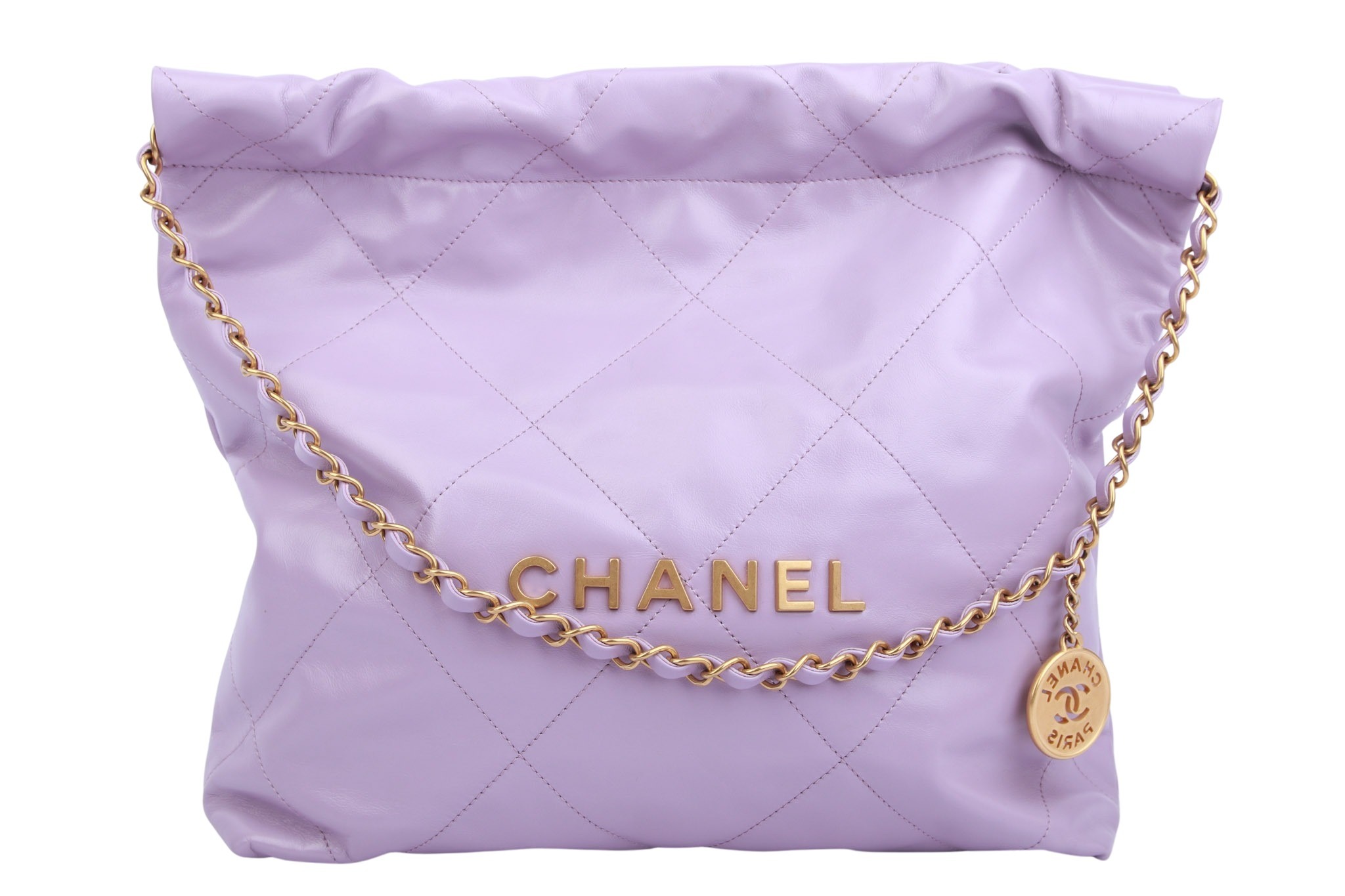 Chanel 22 Beuteltasche Small Flieder