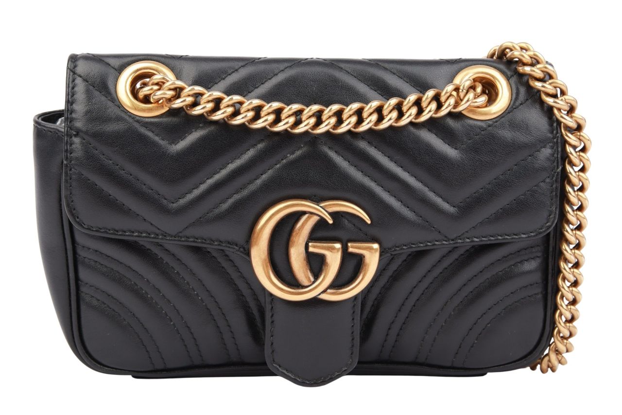 Gucci Marmont Small Leder Schwarz