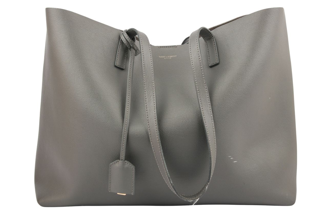 Saint Laurent Shopper Grau Inkl. Pochette