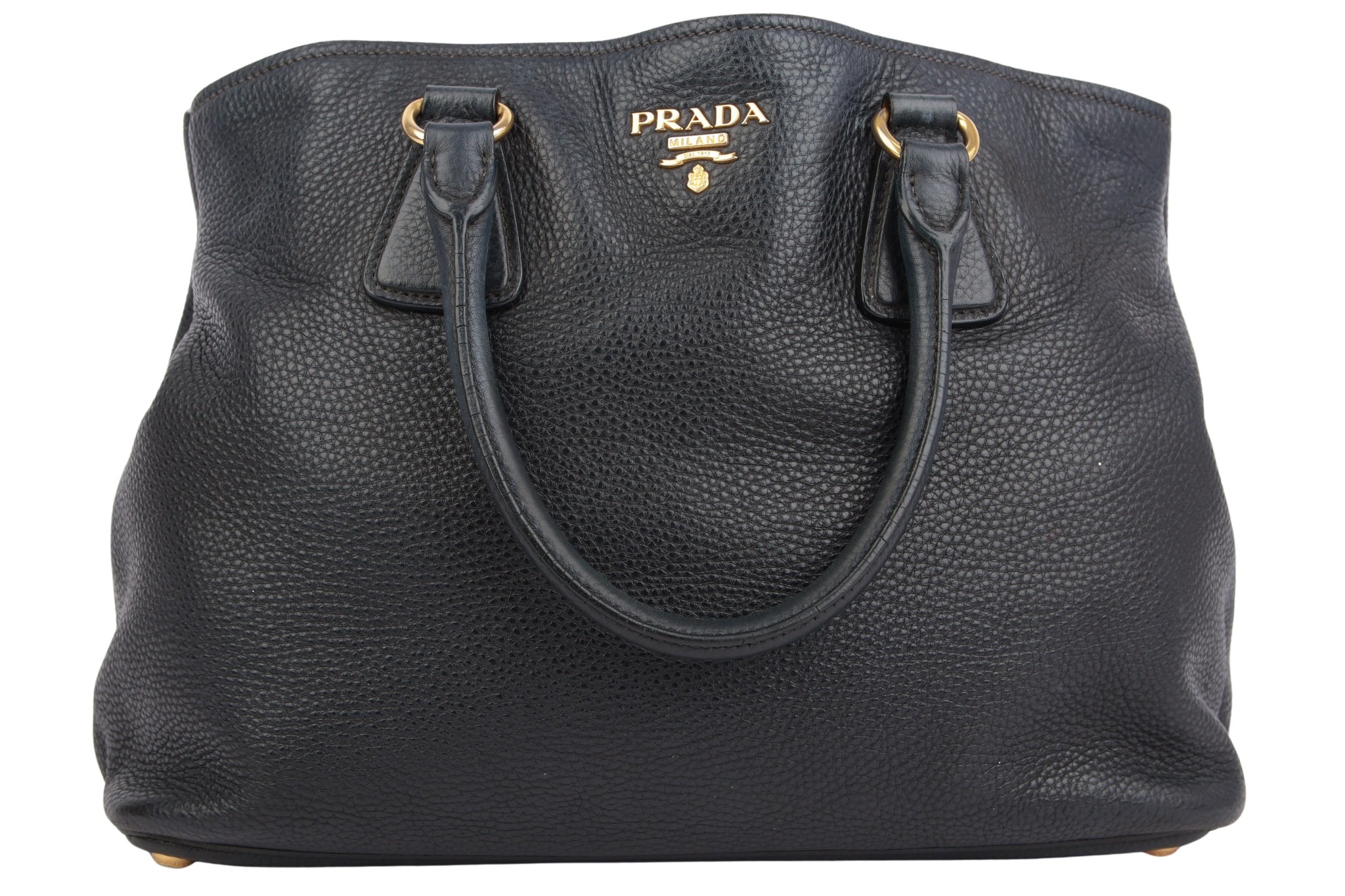 Prada Shopper Leder Schwarz