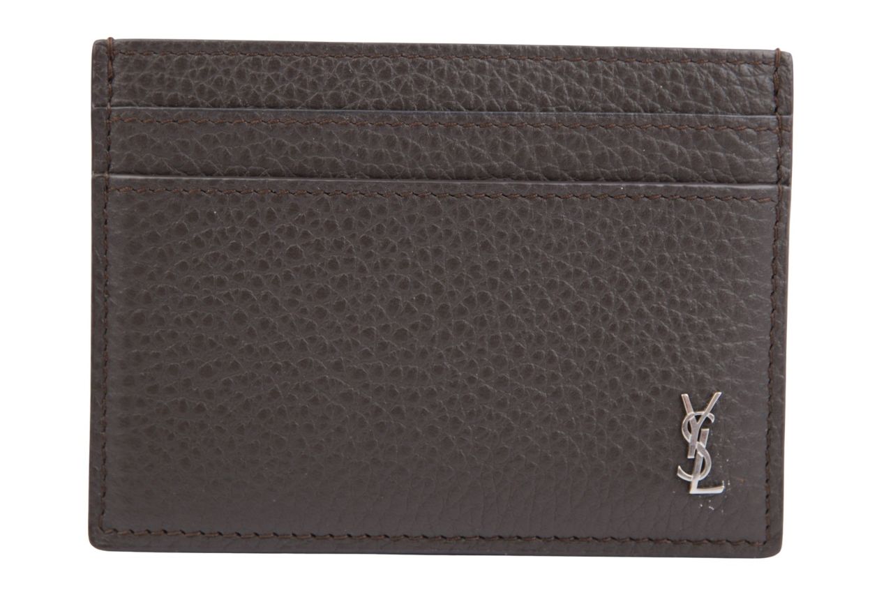 Saint Laurent Kartenetui Anthrazit