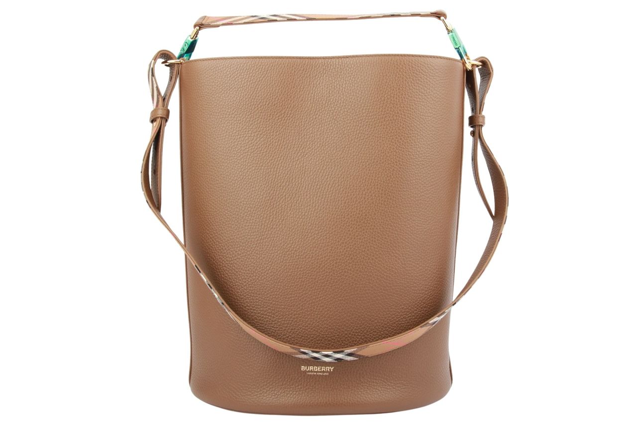 Burberry Bucket Bag Leder Braun