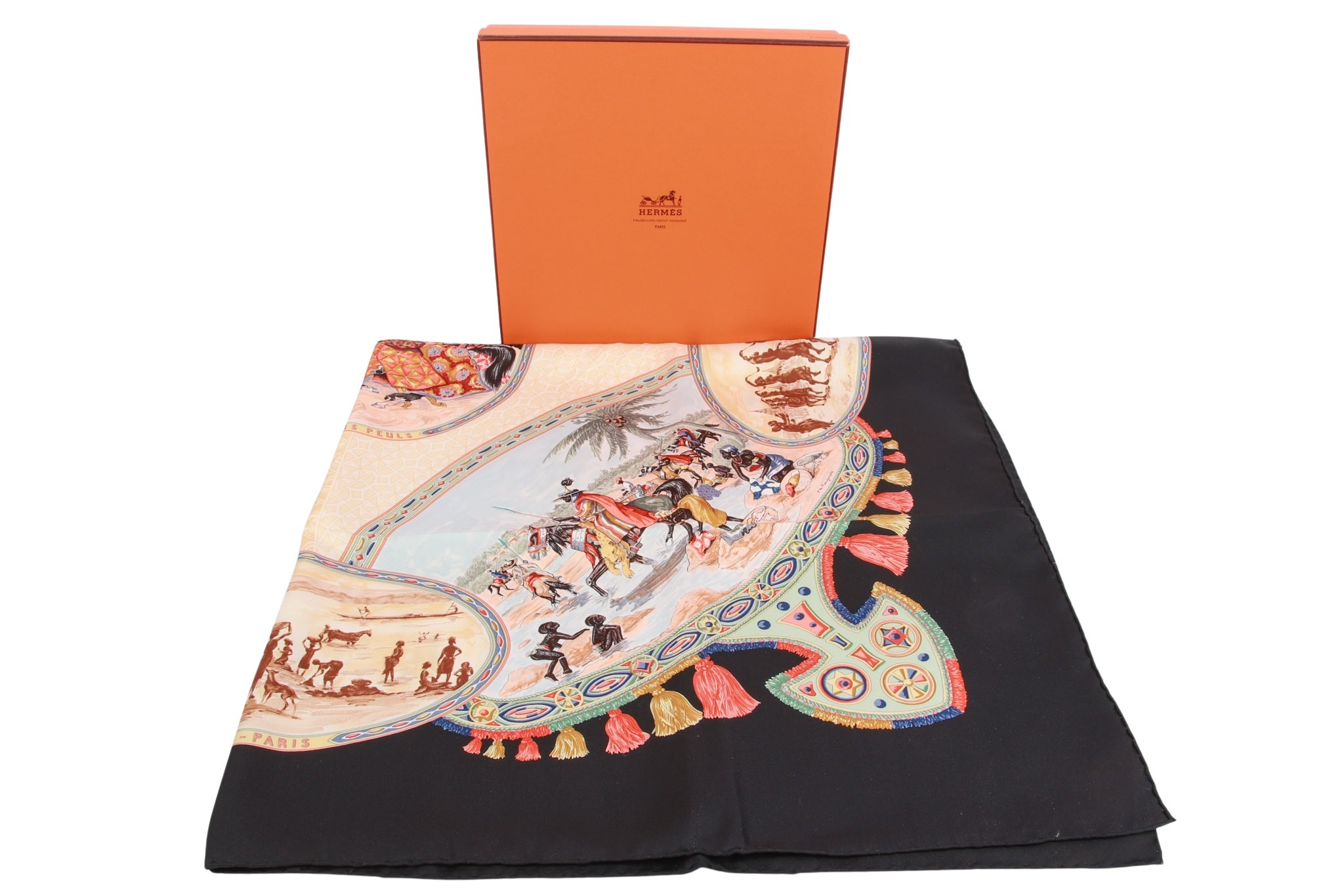 Hermès Carré "Cavaliers Peuls" Seide 90 x 90 cm