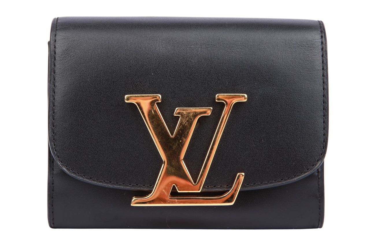 Louis Vuitton Geldbörse LV Leder Schwarz