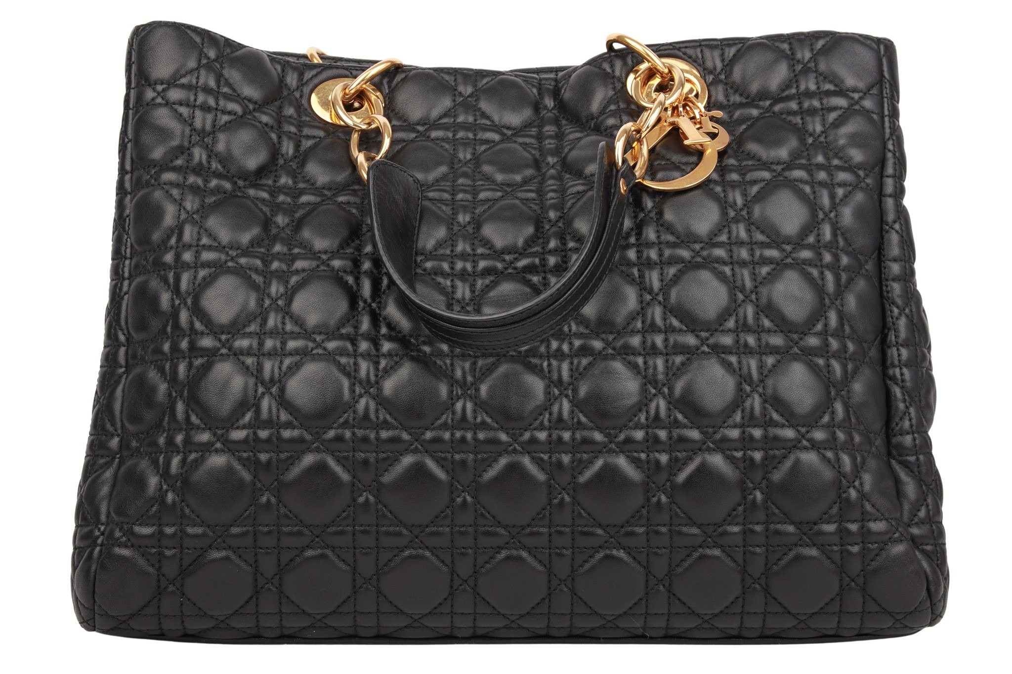 Dior Lady Dior Soft Large Leder Schwarz