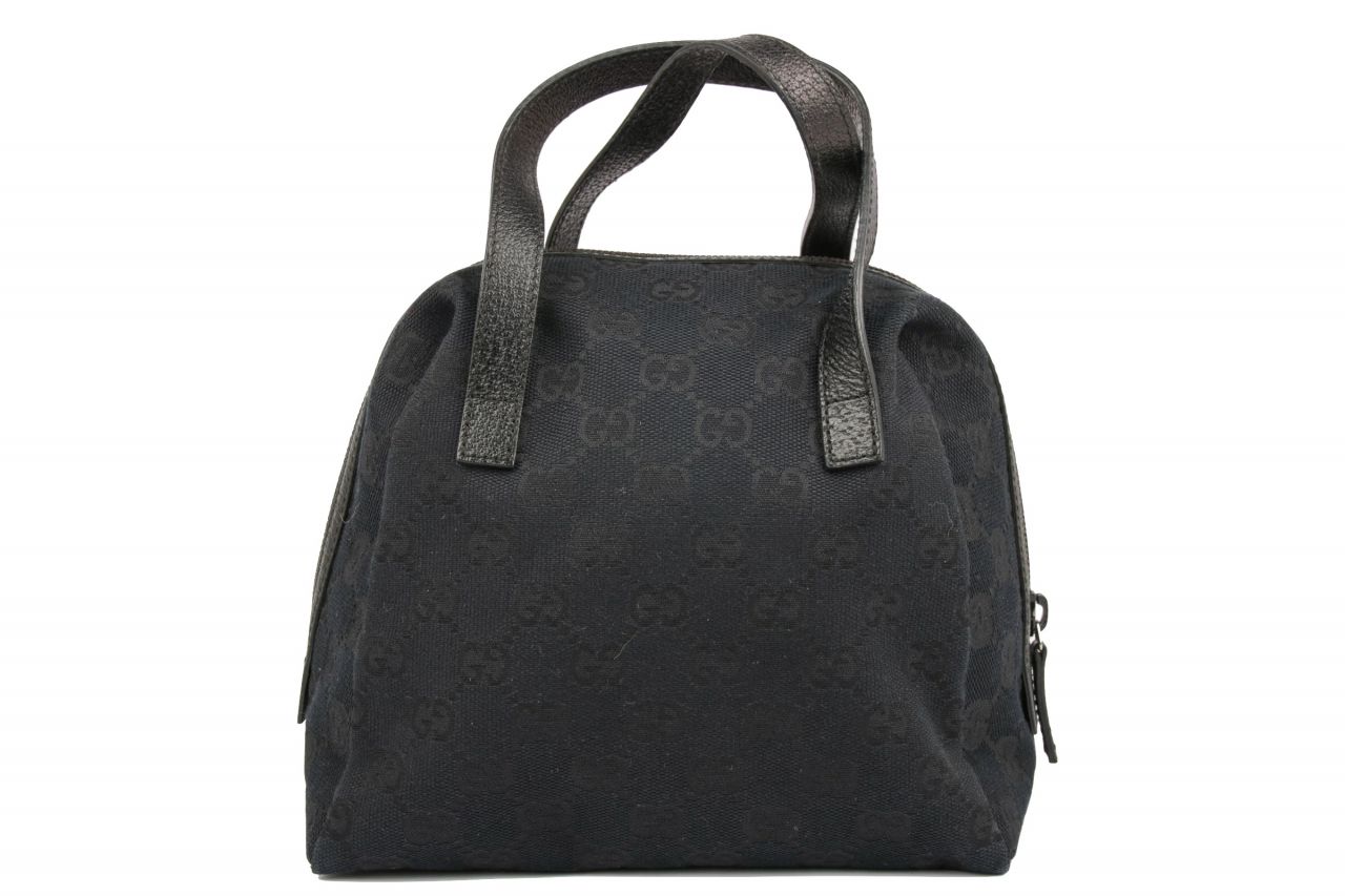 Gucci Mini Bowling Bag Guccissima Canvas Black