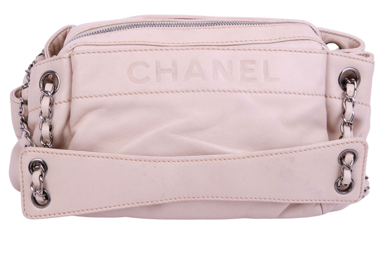 Chanel Lax Accordion Tasche Beige