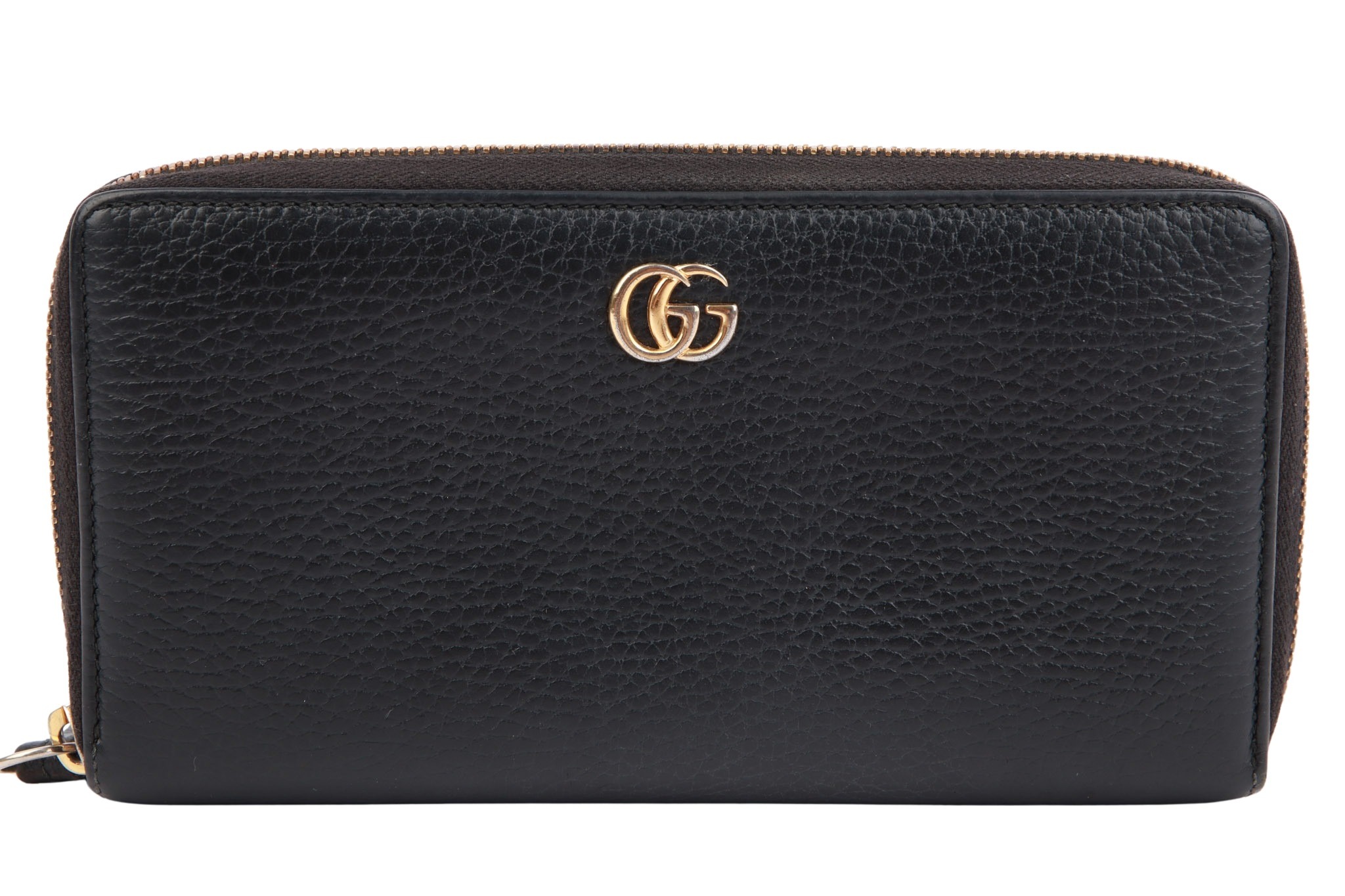 Gucci Portemonnaie GG Leder Schwarz