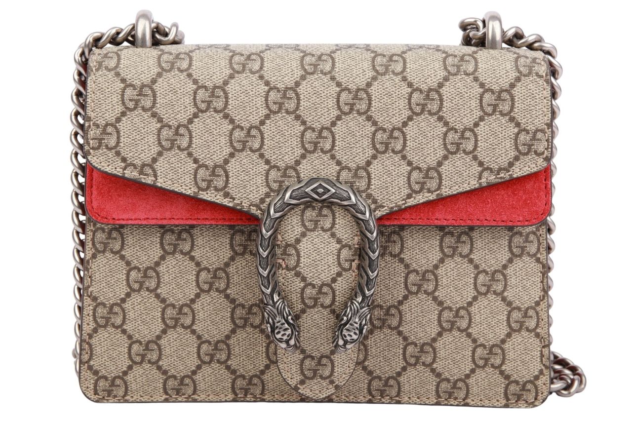 Gucci Dionysus Guccissima Canvas Braun / Rot