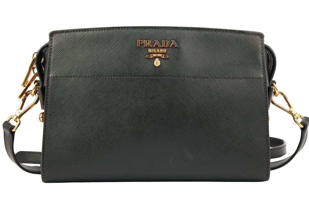 Prada Saffiano Crossbody Tasche Schwarz
