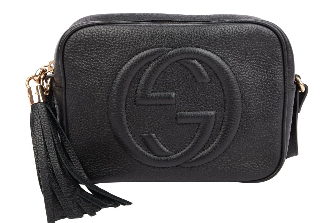 Gucci Camera Bag Leder Schwarz