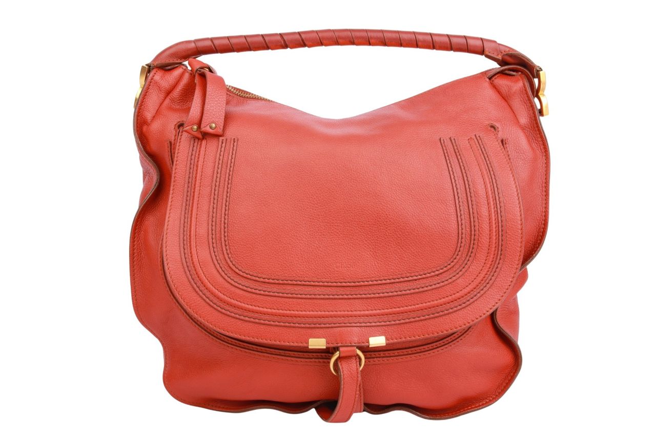 Chloé Marcie Large Leder Rotbraun