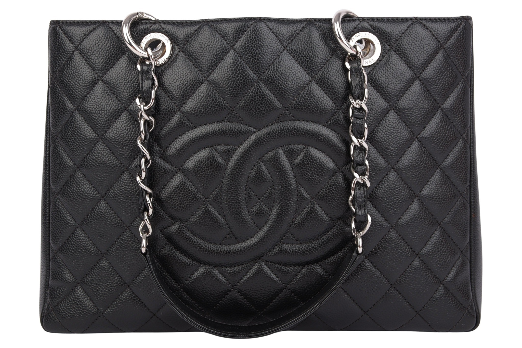 Chanel GST Grand Shopping Tote Schwarz