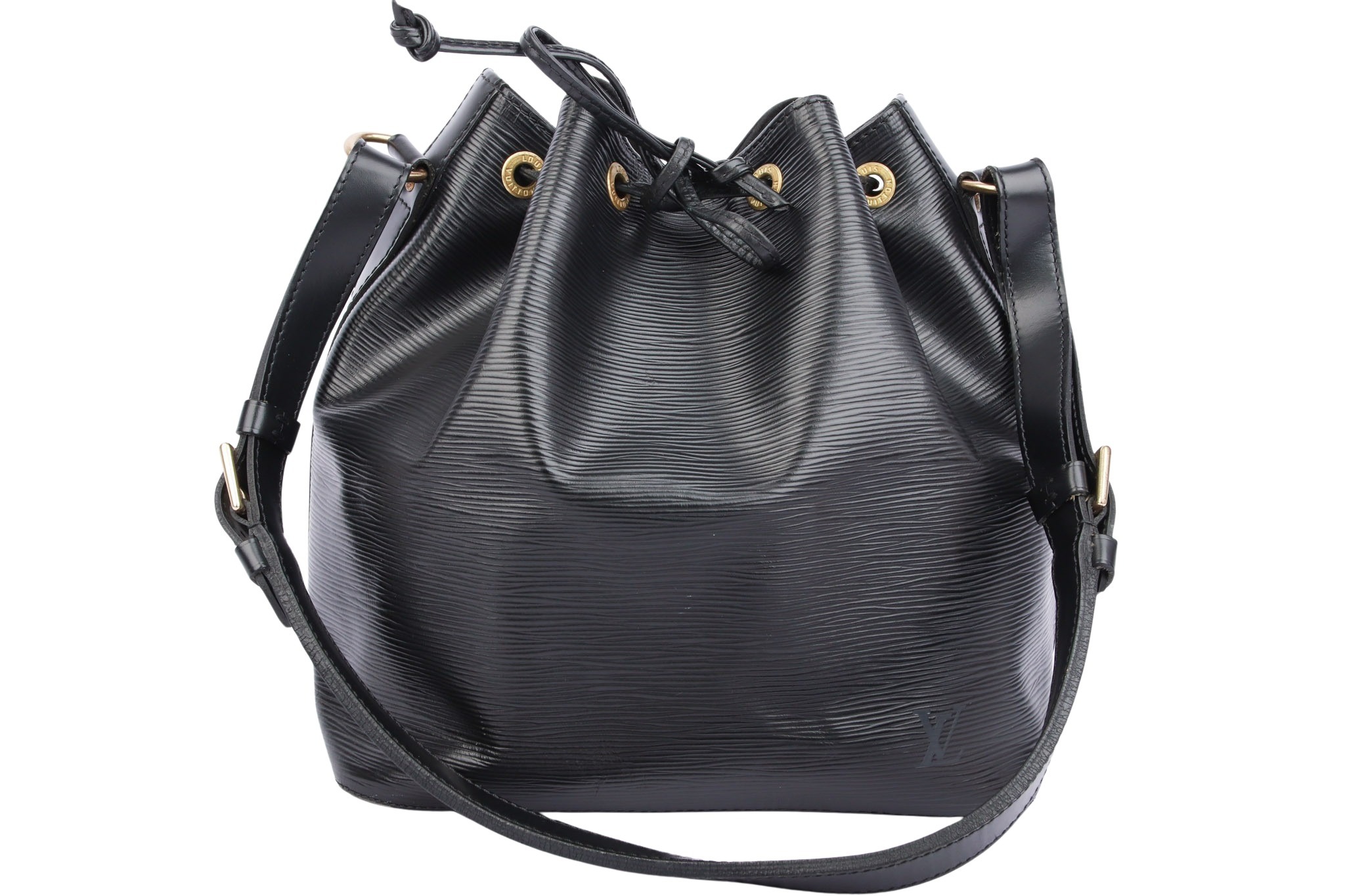 Louis Vuitton Sac Noé Petit Epi Leder Schwarz