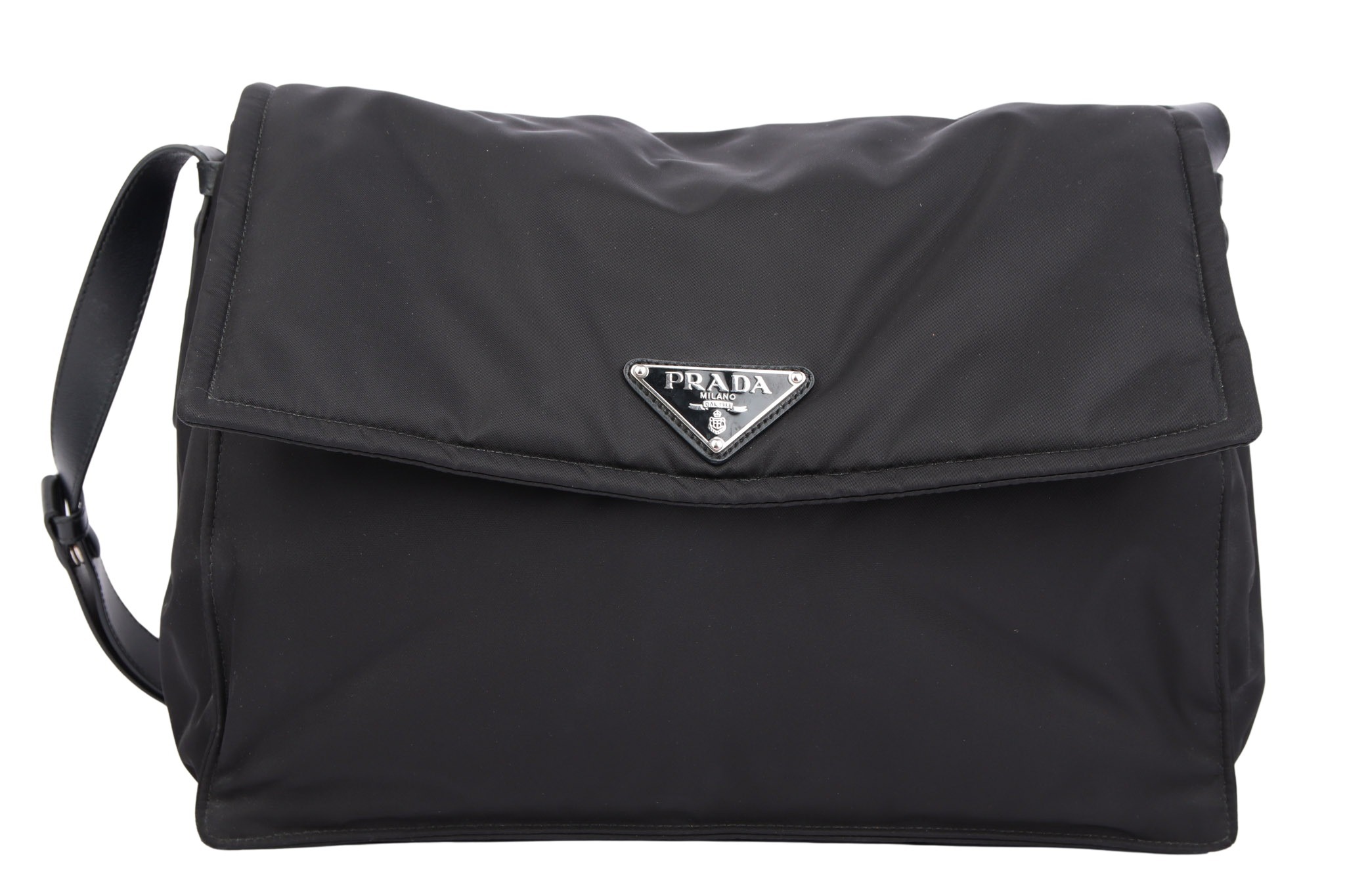 Prada Re-Nylon Messenger Bag Schwarz