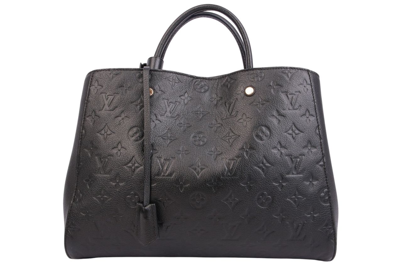 Louis Vuitton Montaigne GM Monogram Empreinte Schwarz