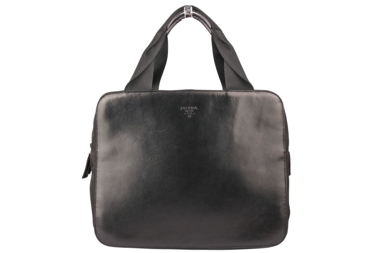 Prada Handtasche Leder Schwarz