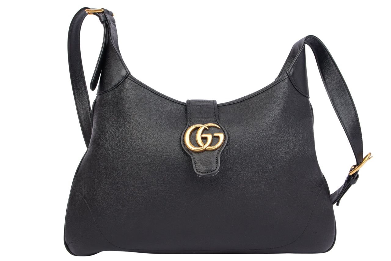 Gucci Handtasche GG Leder Schwarz
