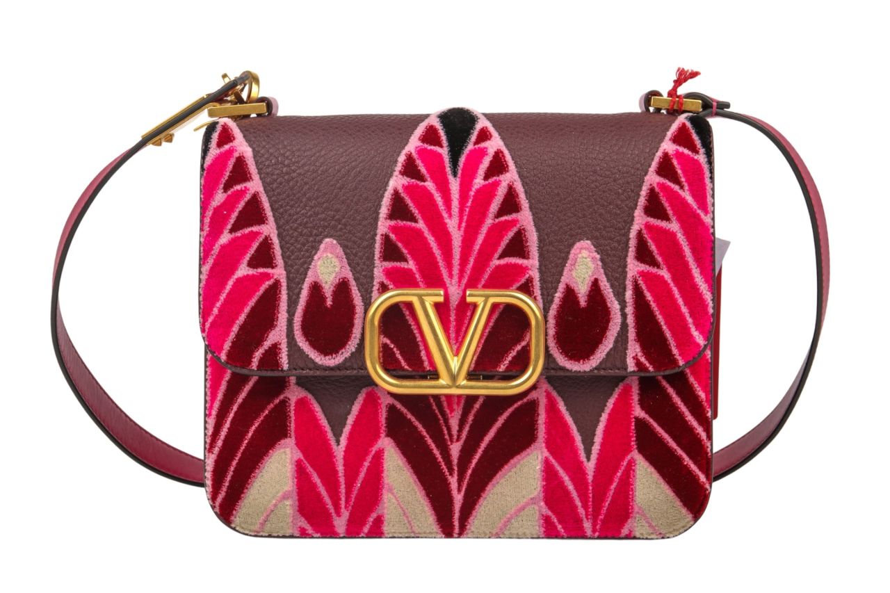 Valentino Schultertasche VSling Limited Edition Magenta Bordeaux