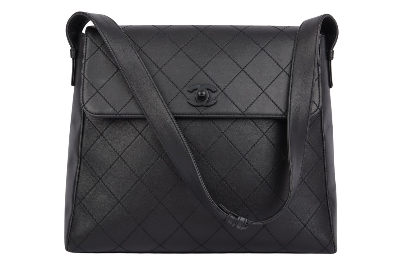 Chanel Handtasche Schwarz Leder