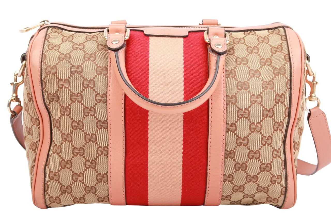 Gucci Boston Bowling Bag Guccissima Canvas