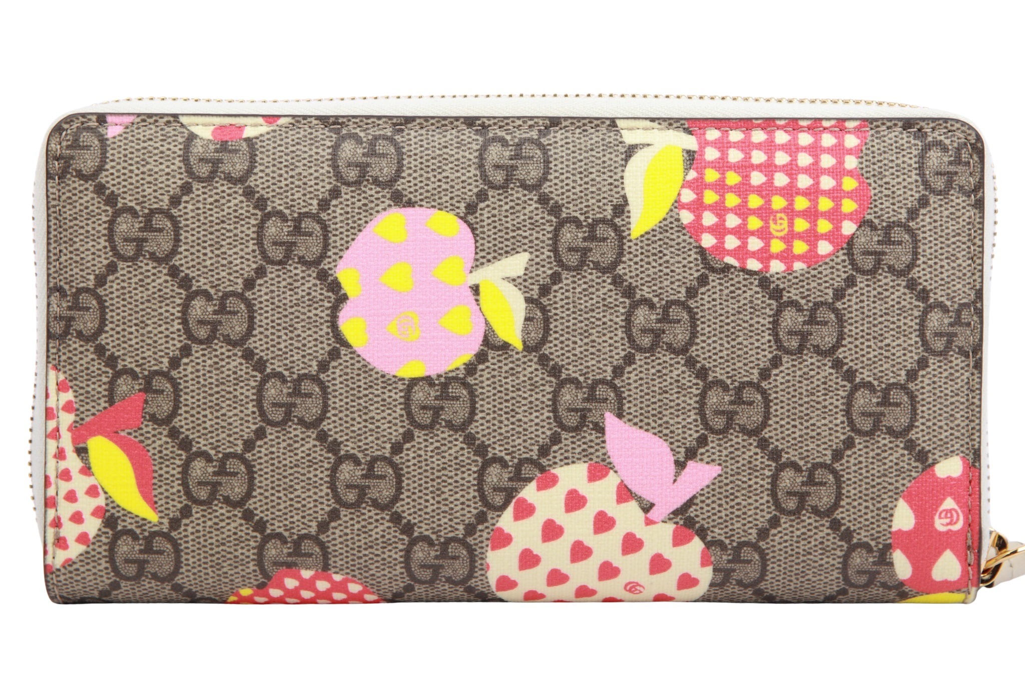 Gucci Portemonnaie Apple Canvas Beige