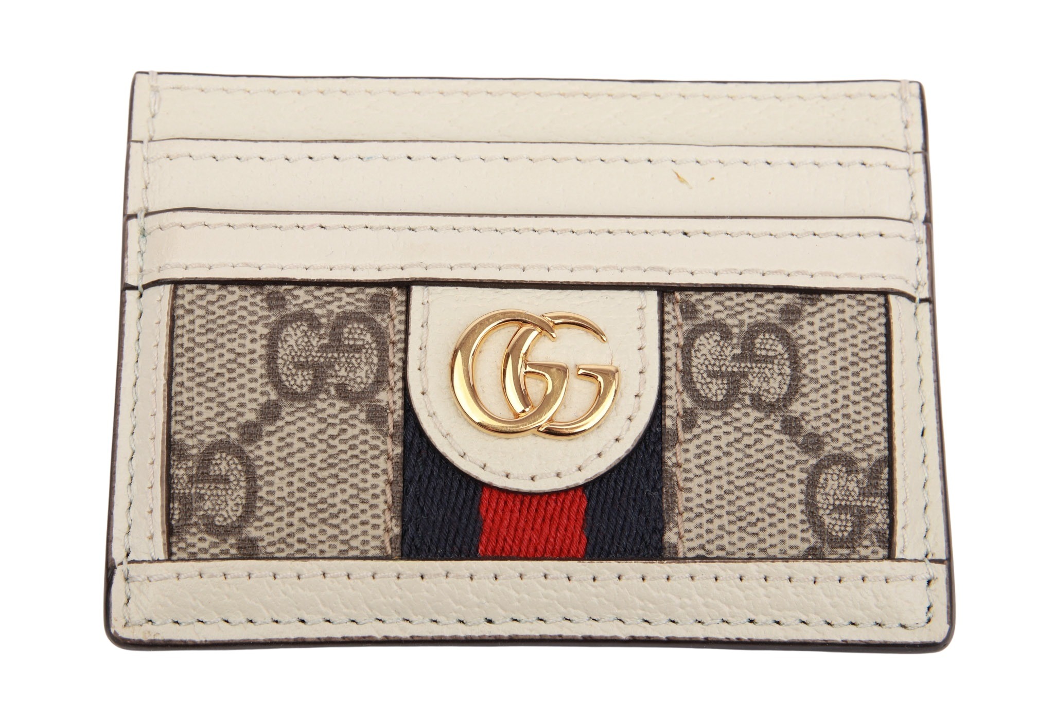 Gucci Kartenetui Guccissima Weiß