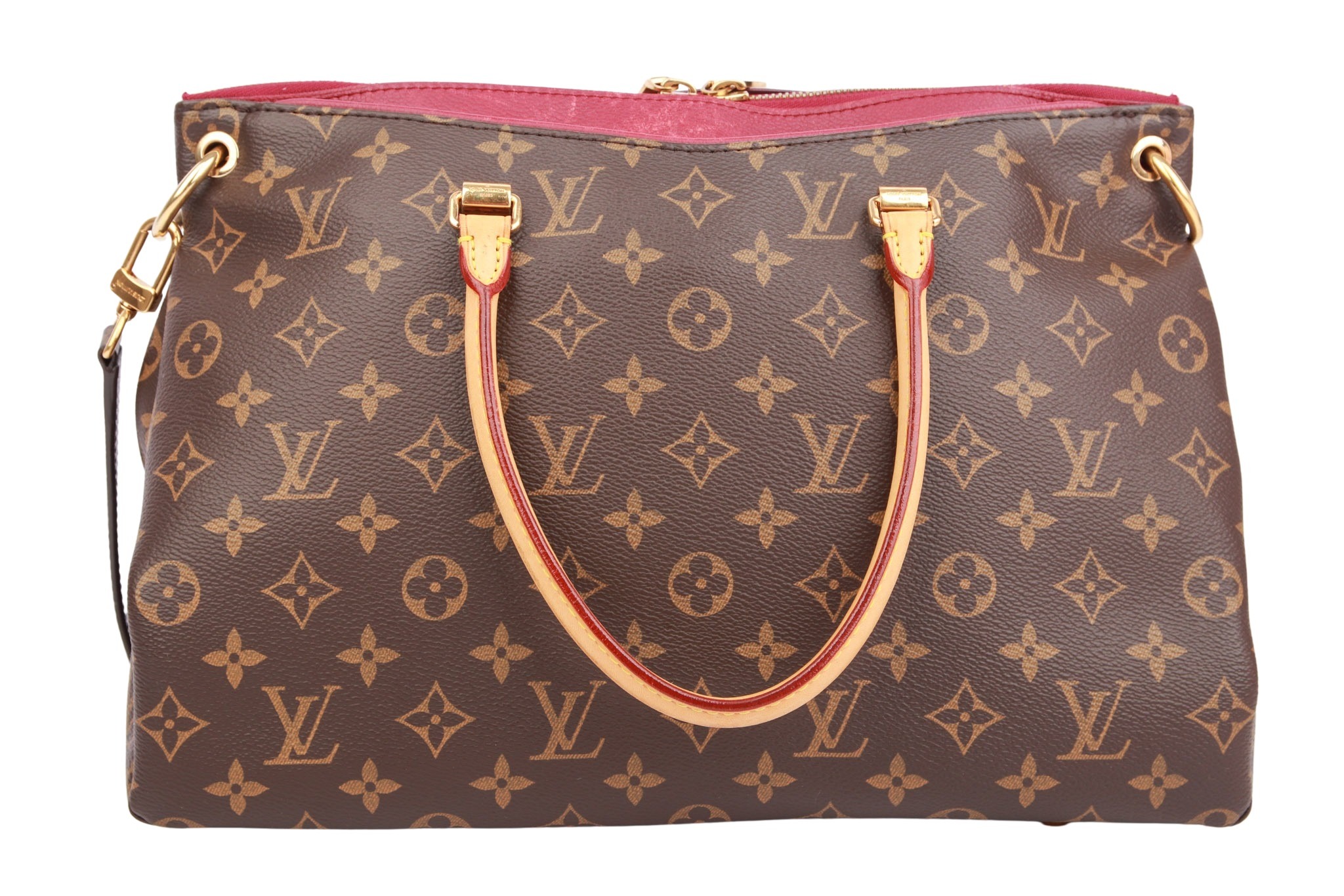 Louis Vuitton Pallas MM Monogram Canvas / Rot