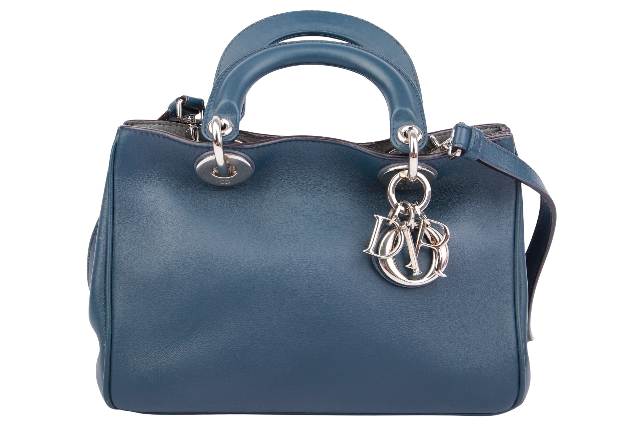 Dior Diorissimo Mini Bag Leder Blau