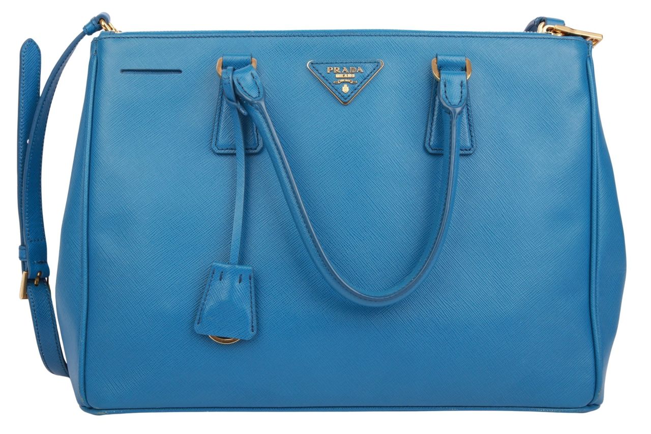 Prada Galleria Saffiano Tasche Blau