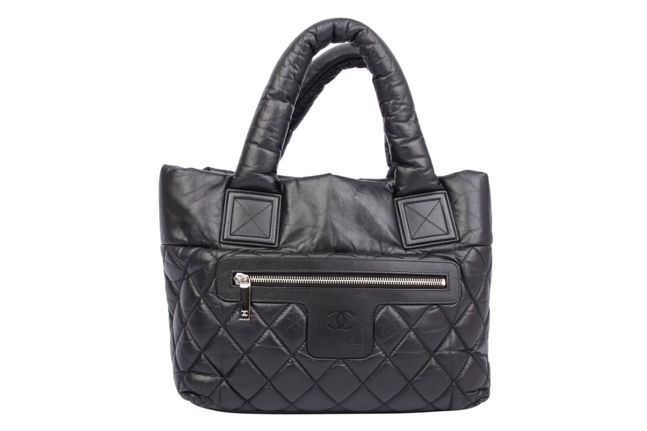 Chanel Cocoon Handtasche Leder Schwarz