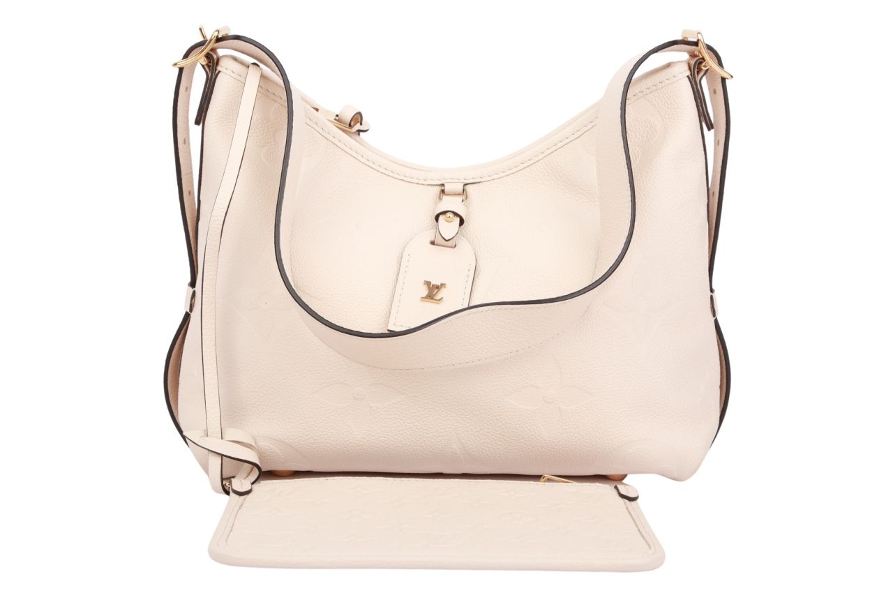 Louis Vuitton Carry PM Empreinte Monogram Weiß Inkl. Pochette