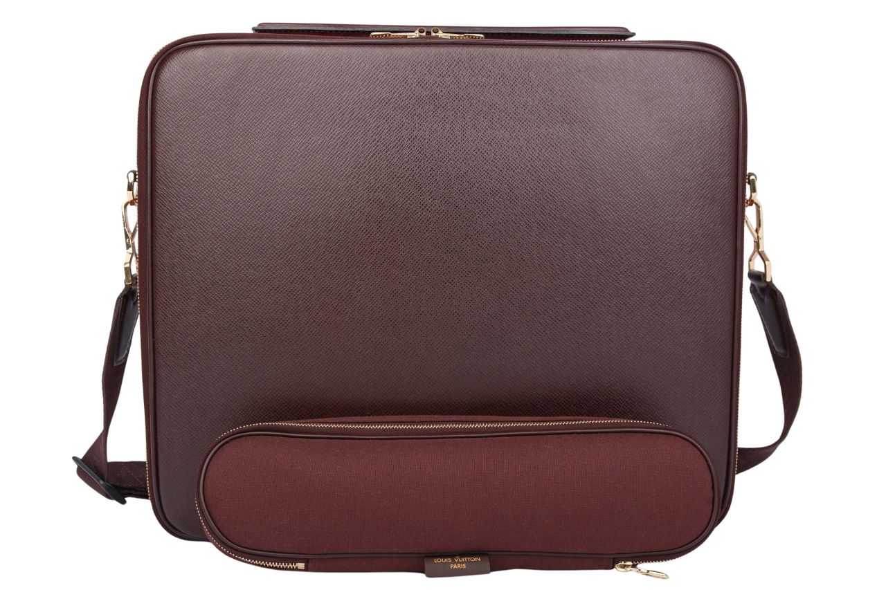 Louis Vuitton Ordinateur Odessa Taiga Leder Bordeaux