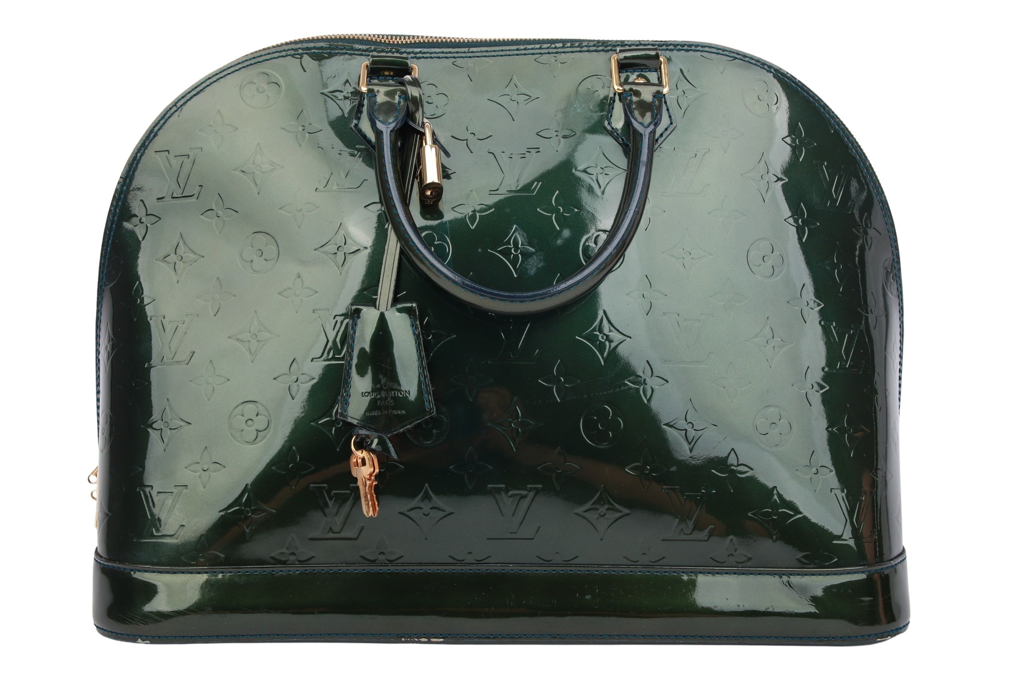 Louis Vuitton Alma GM Monogram Vernis Dunkelgrün