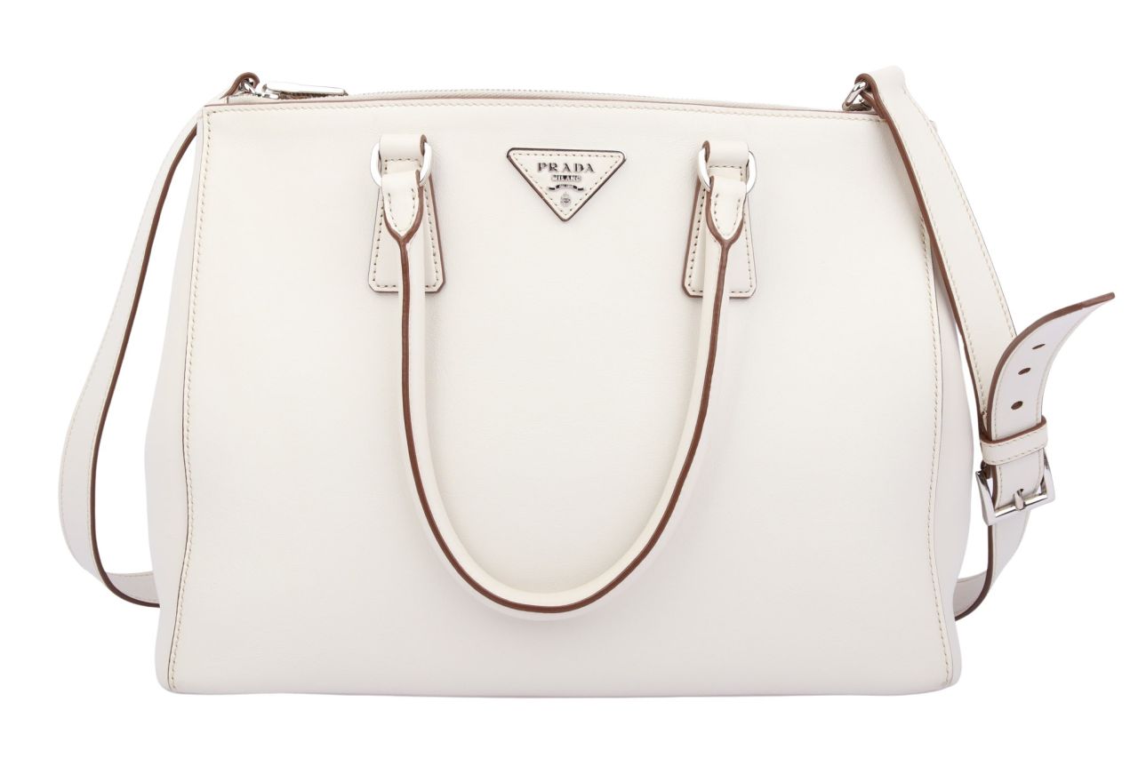 Prada Galleria Medium Weiß