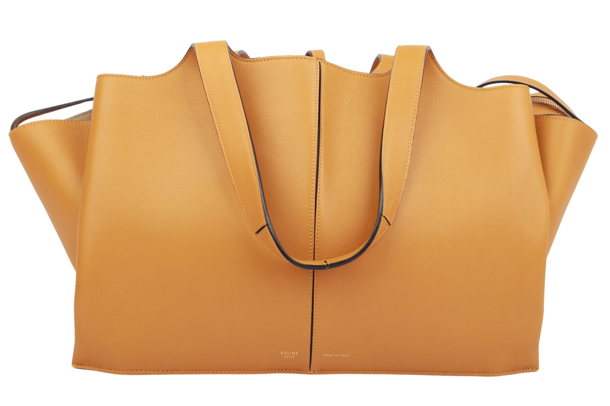 Céline Trifold Hellbraun Leder