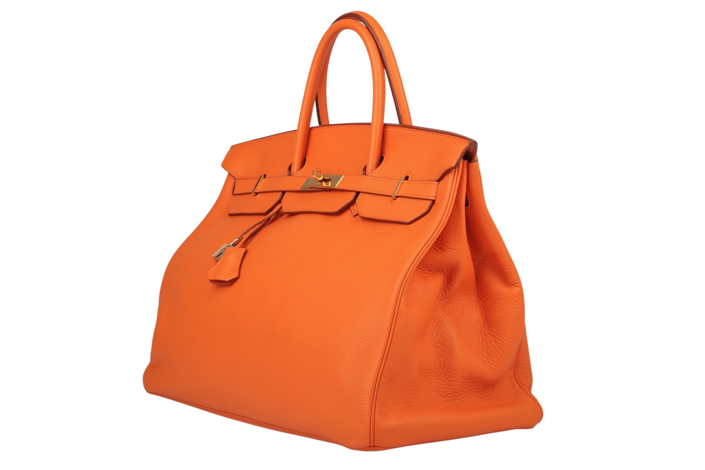 Hermès Birkin 40 Taurillon Clemence Orange