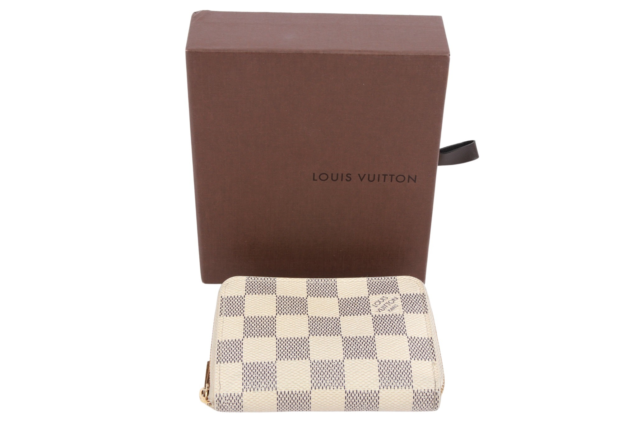 Louis Vuitton Mini Zippy Portemonnaie Damier Azur Canvas