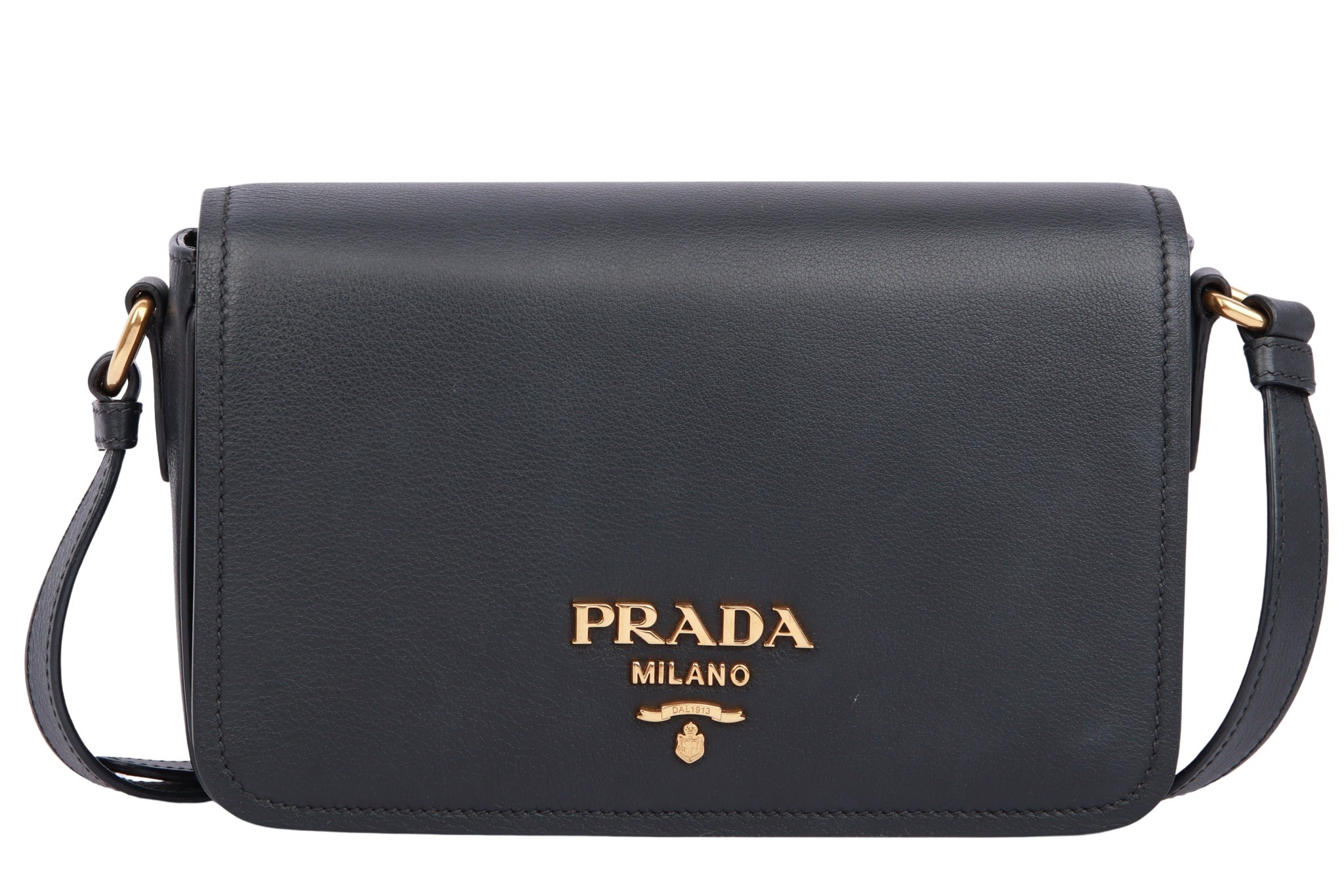 Prada Vitello Flap Schwarz