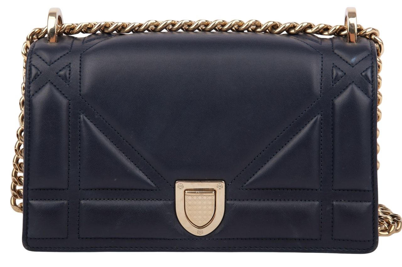 Dior Diorama Crossbody Tasche Leder Blau